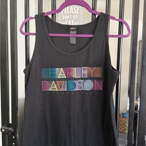 Harley-Davidson Black Tank with Multicolor Logo